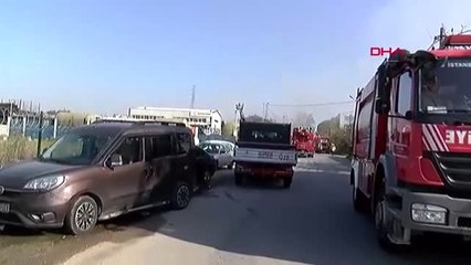 Tuzla'da fabrikada yangın