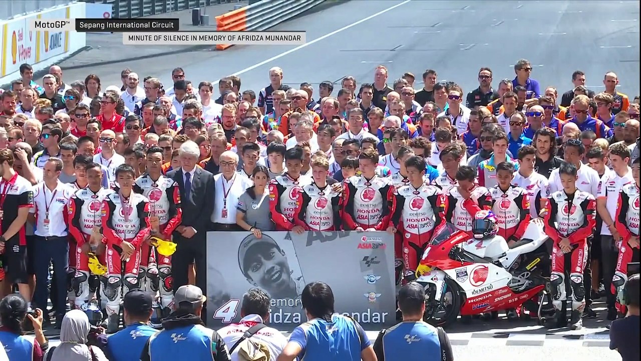 Minute of silence in memory of Afridza Munandar