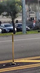 Gas Pump Fire Engulfs Car