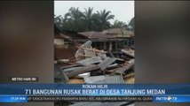 Puluhan Bangunan di Rokan Hilir Rusak Berat Akibat Puting Beliung