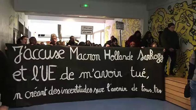 Les manifestants ont investit l'université Jean-Monnet de Saint-Étienne pendant quelques minutes