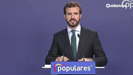 Casado acusa a Sánchez de formar "un Gobierno radical, justo lo contrario que necesita España" y le pide "que se vaya"