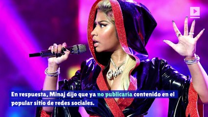 Nicki Minaj promete dejar de usar Instagram si se eliminan los 'me gusta' de las publicaciones
