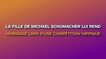 La fille de Michael Schumacher lui rend un tendre hommage lors d’une compétition hippique