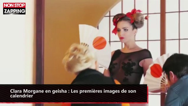 Clara Morgane en geisha : Les premières images de son calendrier (vidéo)