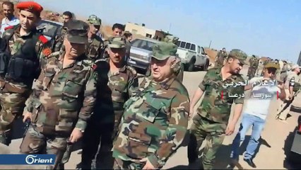 جداريات ثورية غرب درعا تطالب بطرد ميليشيات إيران والإفراج عن المعتقلين