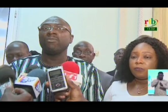 RTB/Santé - Signature du protocole d’accord de trêve sociale marquant la suspension du Mot d’ordre de grève