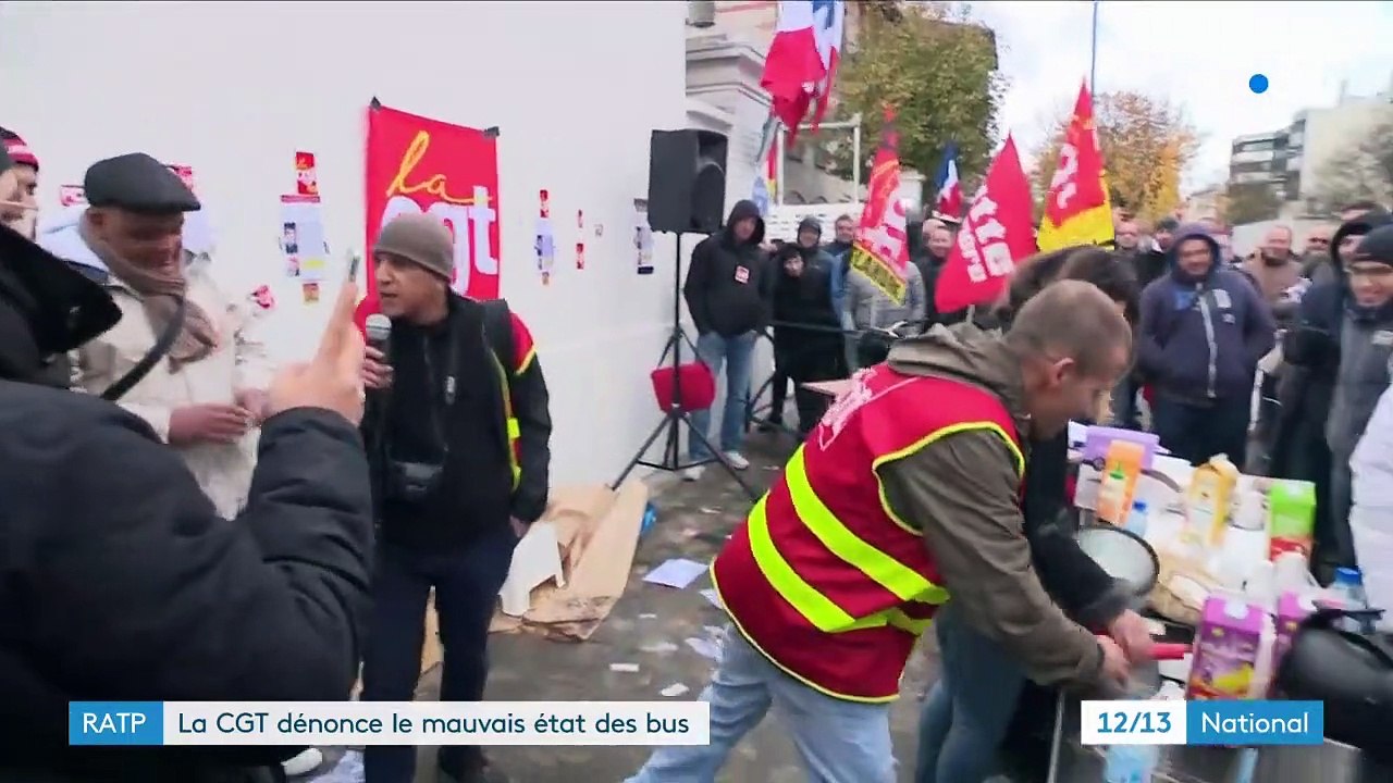 Transports : la CGT dénonce le mauvais état des bus de la RATP