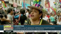 Una multitud se manifiesta en Argentina en repudio al golpe en Bolivia