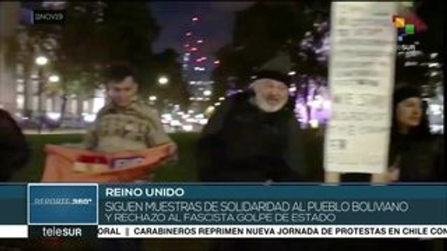 Reino Unido: movimientos sociales rechazan golpe de Estado en Bolivia