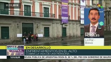 Bolivia: se registra un muerto tras represión policial en El Alto