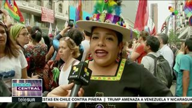 Masiva movilización en Argentina en repudio al golpe en Bolivia
