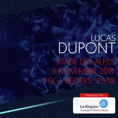 L'essai de Lucas Dupont contre Béziers