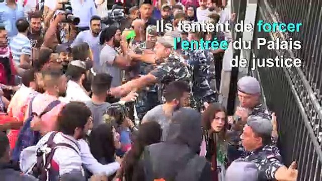 Liban: échauffourées police et manifestants devant le Palais de justice de Beyrouth