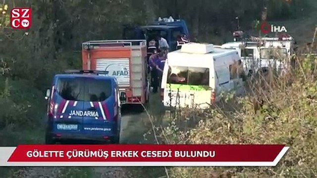 Gölette çürümüş erkek cesedi bulundu