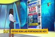 Mira las principales portadas de diarios locales este martes 12 de noviembre