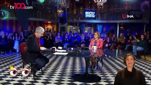 Okan Bayülgen'in programına konuk olan Fatma Şahin'in güldüren anları