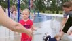 Funny Baby Playing With Water - Baby Outdoor Video