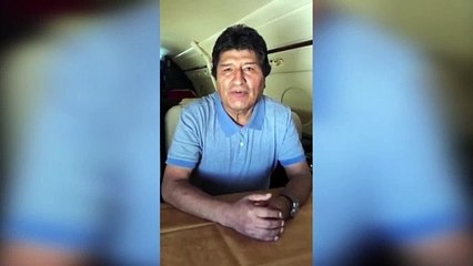Expresidente boliviano Evo Morales llega a México y anuncia: "Seguimos en política"