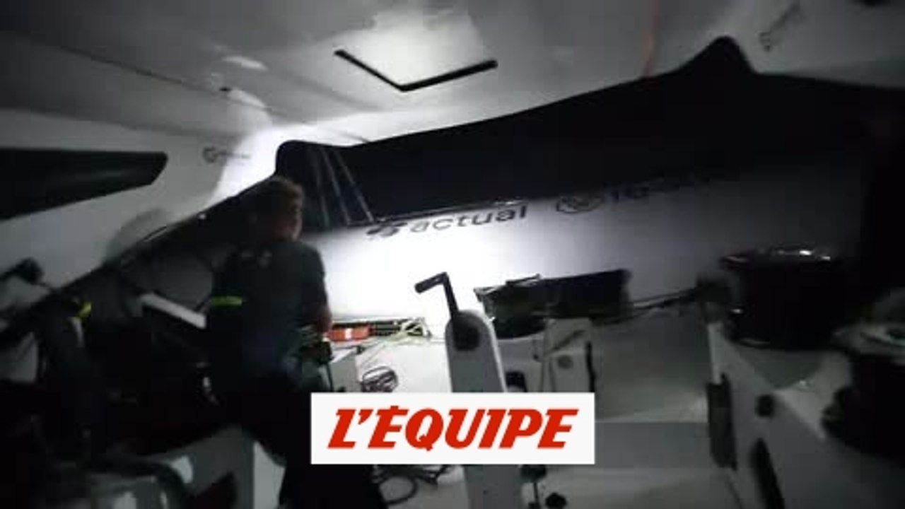Le résumé de la première semaine à bord d'Actual Leader - Voile - Brest Atlantiques