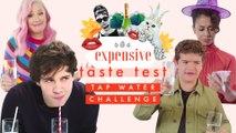 Literally Just Celebrities Taste Testing Water for 3 Minutes  | Expensive Taste Test | Cosmo