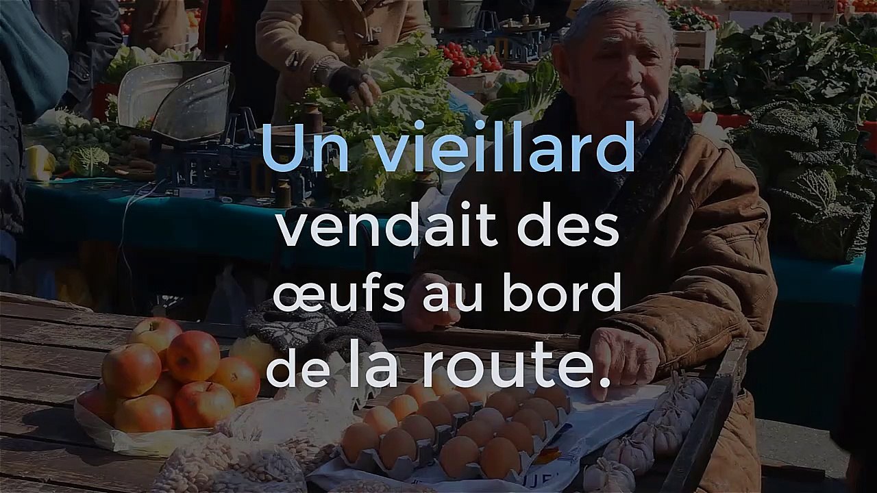 Histoire très émouvante: Le pauvre vendeur d'œufs