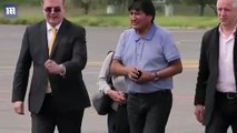 Evo Morales arrives in Mexico and praises them for saving his life