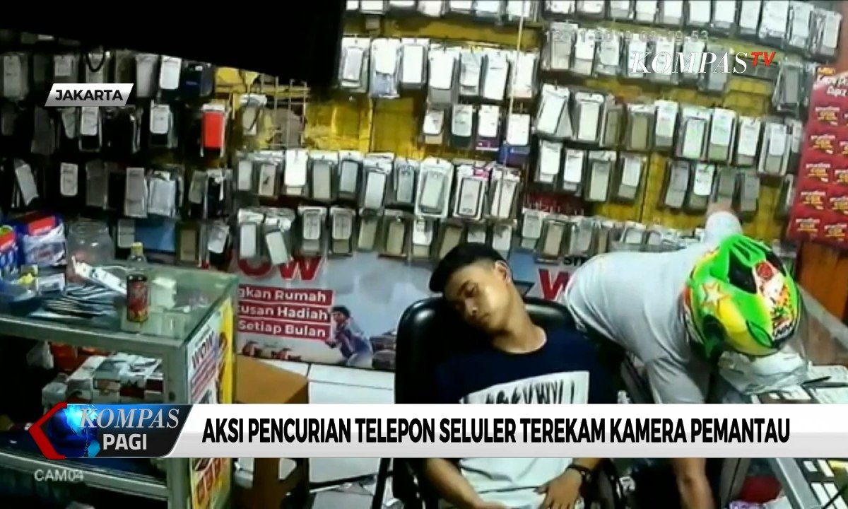 Aksi Pencurian Telepon Seluler Terekam Cctv Video Dailymotion 8210