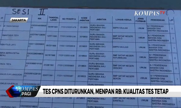 Standar Tes CPNS Diturunkan, Menpan RB: Kualitas Tes Tetap