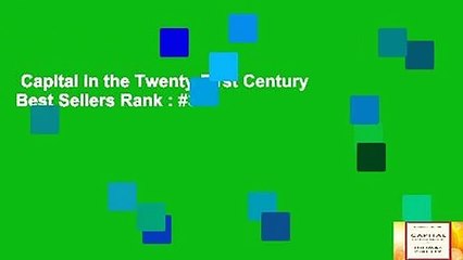 Capital in the Twenty-First Century  Best Sellers Rank : #3