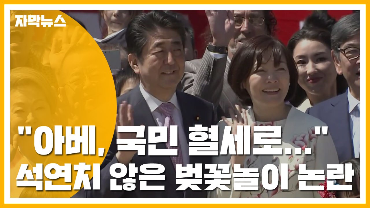 [자막뉴스] "아베, 국민 혈세로..." 석연치 않은 벚꽃놀이 논란 / YTN
