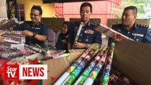 Johor Customs seizes illicit cigarettes, fireworks from China