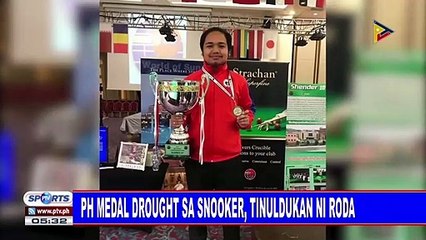 PH medal drought sa snooker, tinuldukan ni Roda