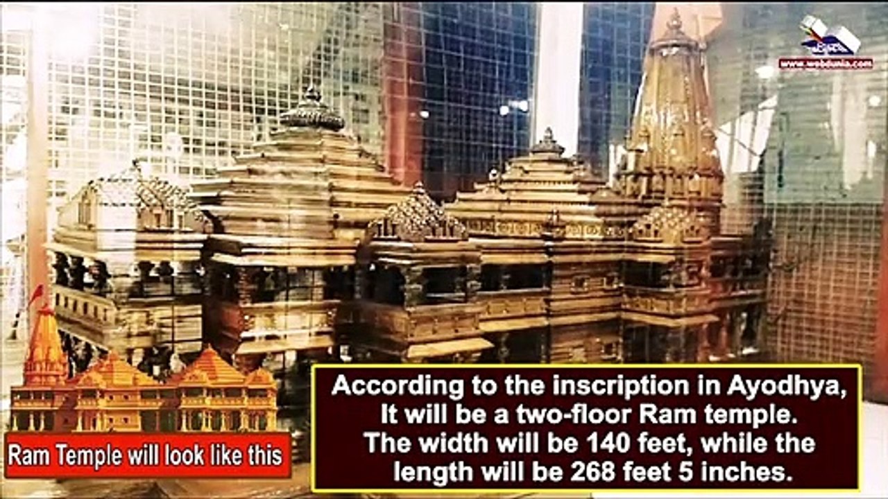 The model of the Grand "Ram Temple" in Ayodhya