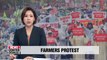 S. Korean farmers protest government's decision to give up WTO developing country status