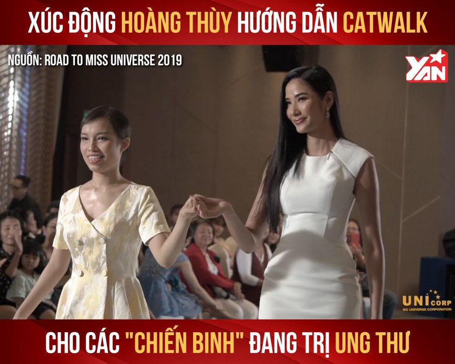 XÚC ĐỘNG HOÀNG THÙY HƯỚNG DẪN CATWALK CHO CÁC ''CHIẾN BINH'' ĐANG TRỊ UNG THƯ II YANNEWS