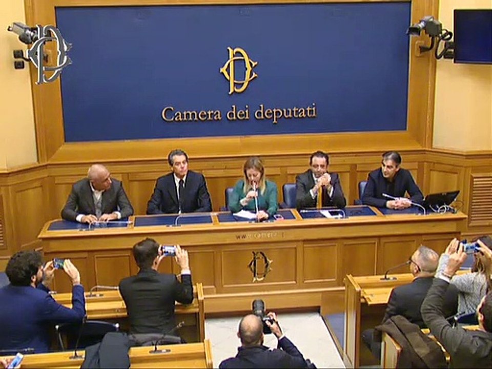 Roma - Presentazione iniziative di FdI – Conferenza stampa di Giorgia Meloni (13.11.19)