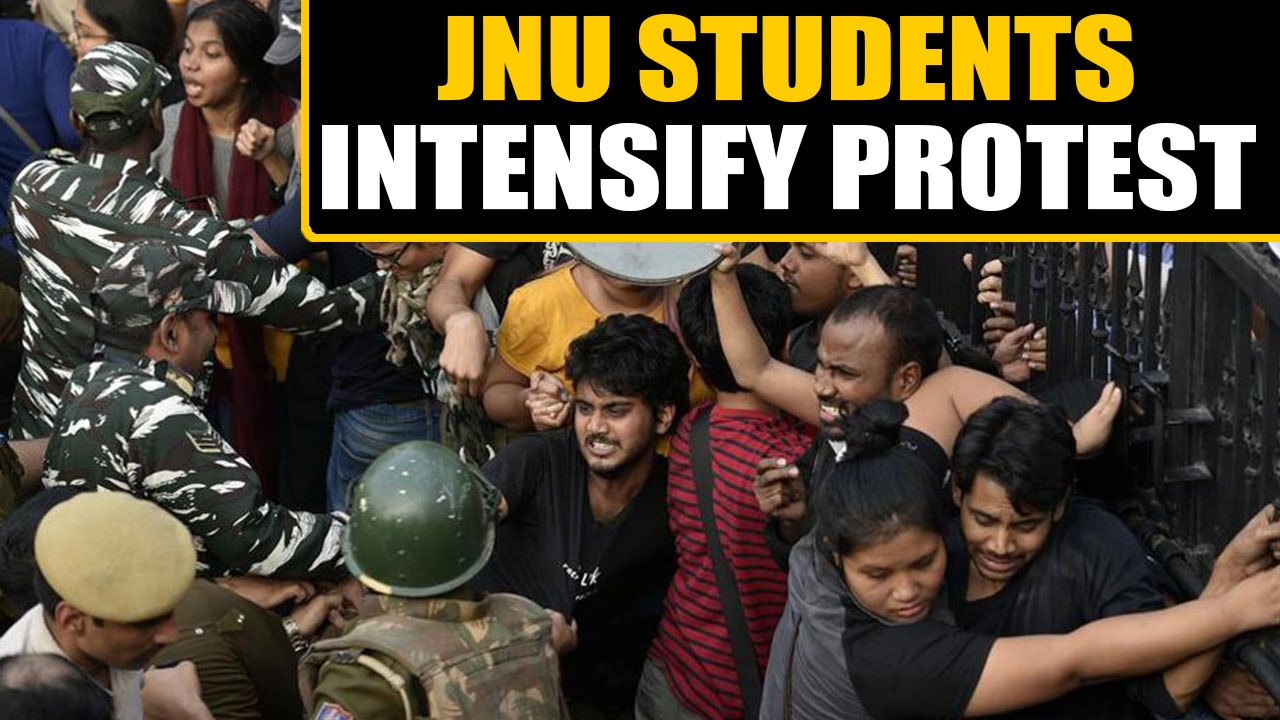 JNU Students ntensify protest over fee hike, call for immediate resolution | OneIndia News