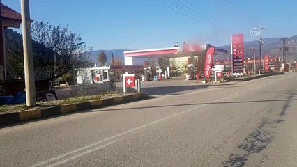 Akaryakıt istasyonuna giren ayı görüntülendi - KASTAMONU