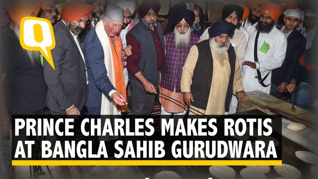 Prince Charles Visits Gurudwara Bangla Sahib, Prepares Chapatis in Langar