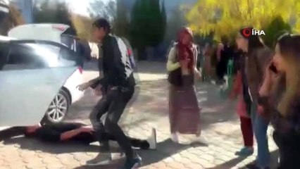 Gerçeği aratmayan yaralamalı kaza tatbikatı