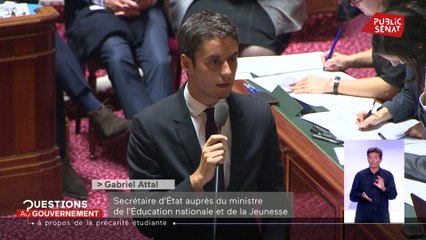 Précarité étudiante : « Une réalité que nous avons pris à bras le corps depuis deux ans » assure Gabriel Attal