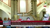 Bolivia: senadora Jeanine Áñez se autoproclama presidenta del país