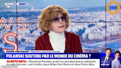 Nadine Trintignant défend Roman Polanski avec des arguments qui choquent