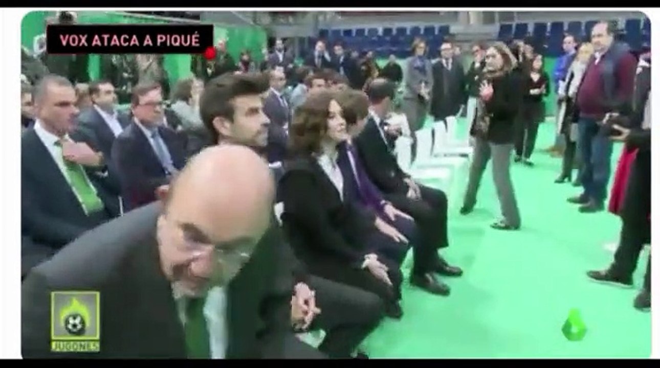 Ortega Smith no saluda a Gerard Piqué en la presentación de la Davis