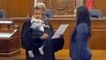 Judge Swears In Mom Along With Baby