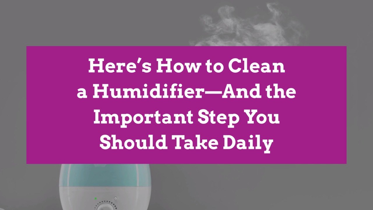 Here’s How to Clean a Humidifier—And the Important Step You Should Take Daily