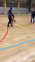 Premier entraînement en salle