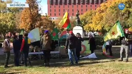 Beyaz Saray Önünde Erdoğan Protestosu