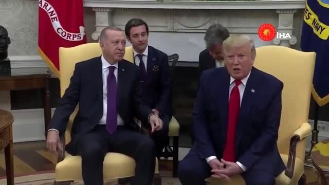 - Erdoğan-Trump görüşmesi başladı- Cumhurbaşkanı Recep Tayyip Erdoğan: - Basın toplantısında...